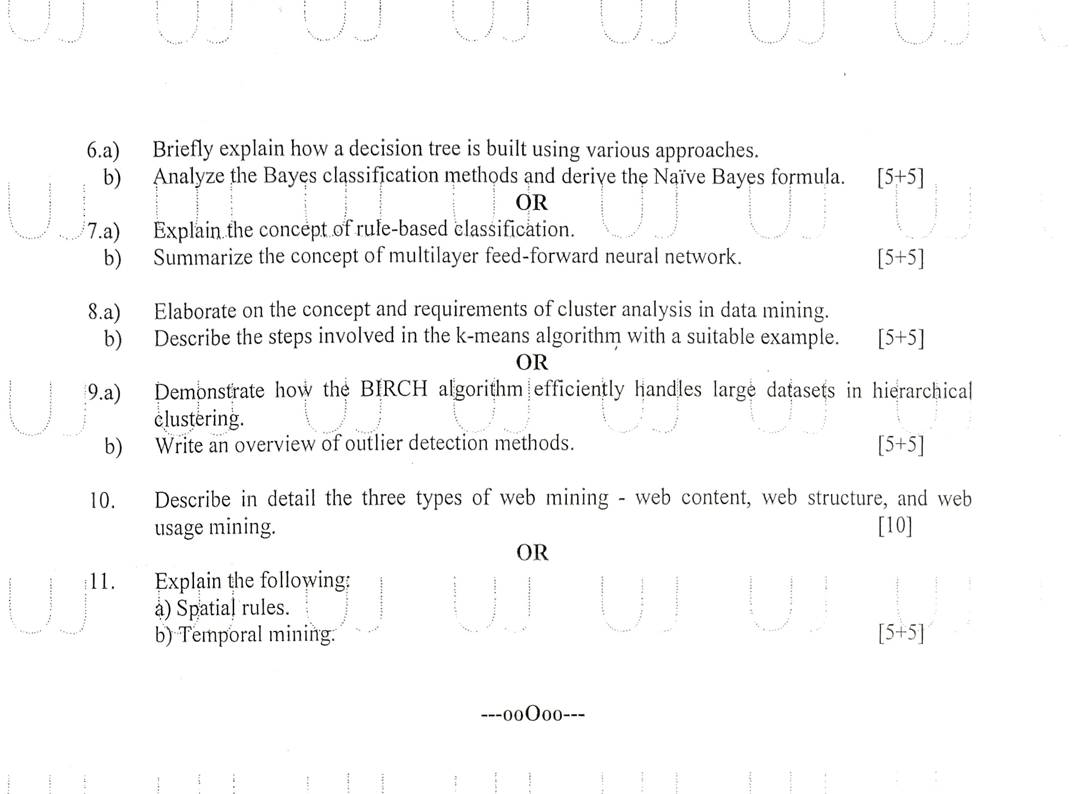 Data Mining Question Paper Page 2
